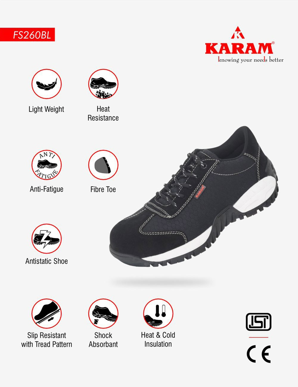 KARAM Safety Shoes, FS260BL(FWDAMZ)