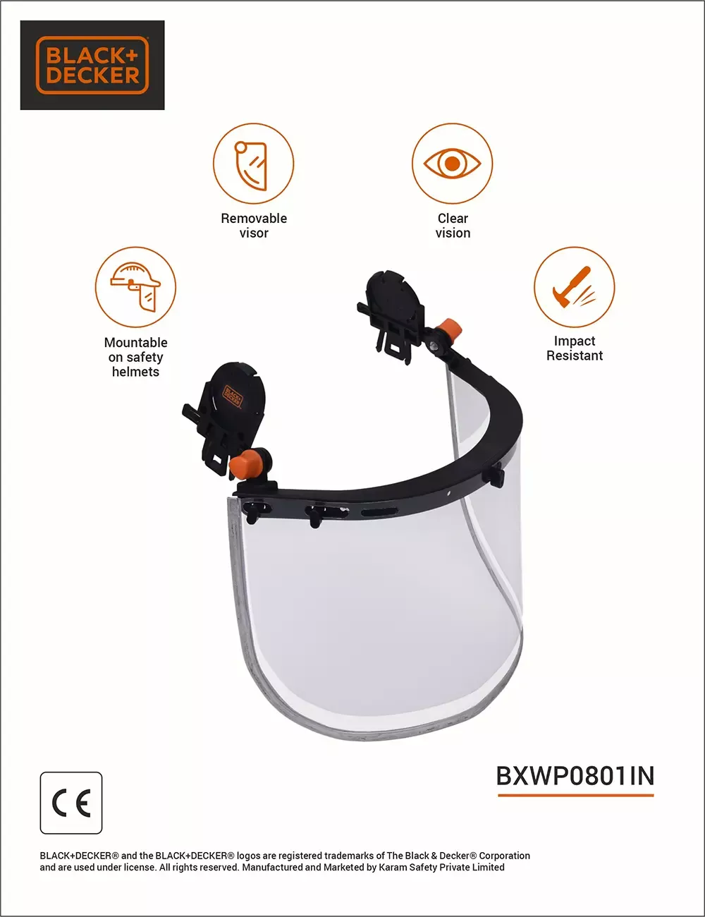 Polycarbonate Visor, BXWP0801IN