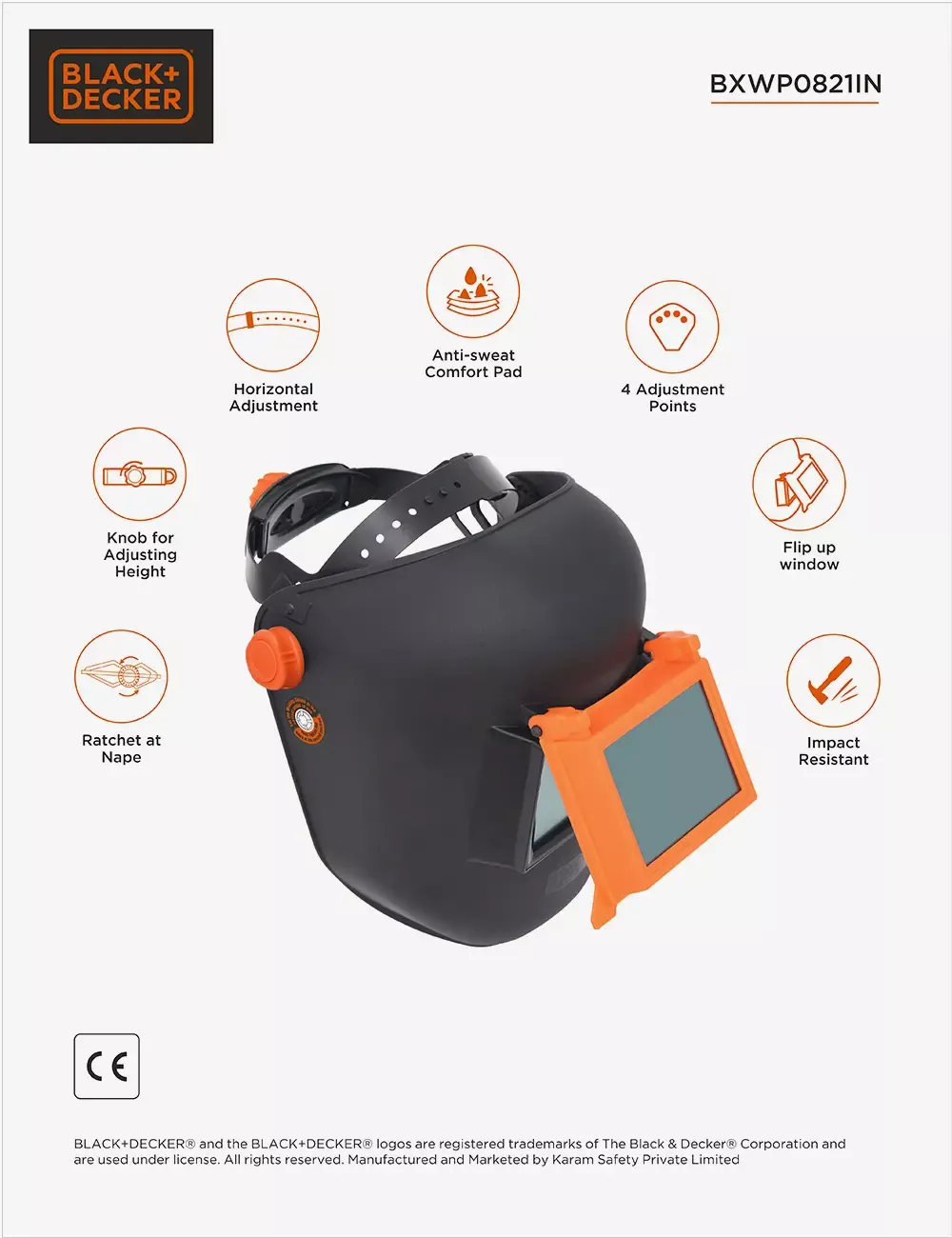Full Face Welding Helmet, BXWP0821IN