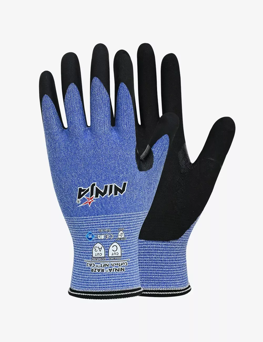 HPPE, Glass, Nylon & Spandex Plaited Composite Knitted Liner with NFT Coating, HS53