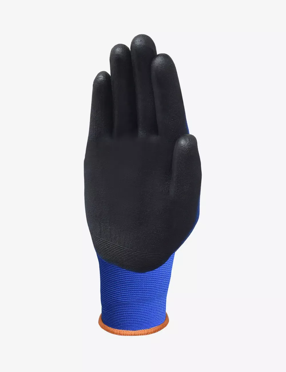 BLACK+DECKER Blue & Black Polyurethane Coated Gloves, Size-L BXPG0340IN