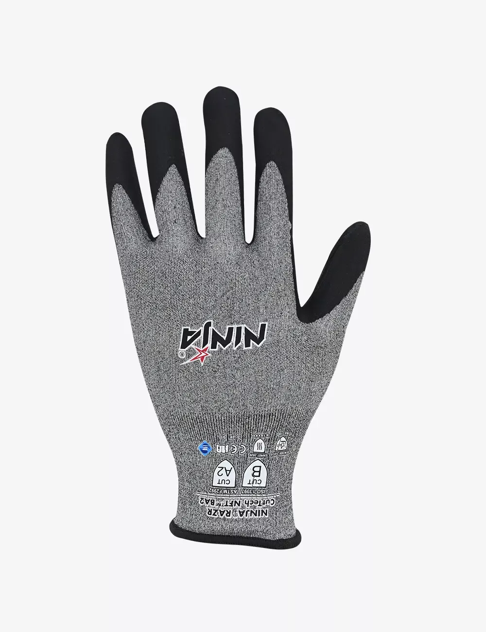 Composite Knitted Liner with KTCR and NFT coating Safety Gloves, HS46