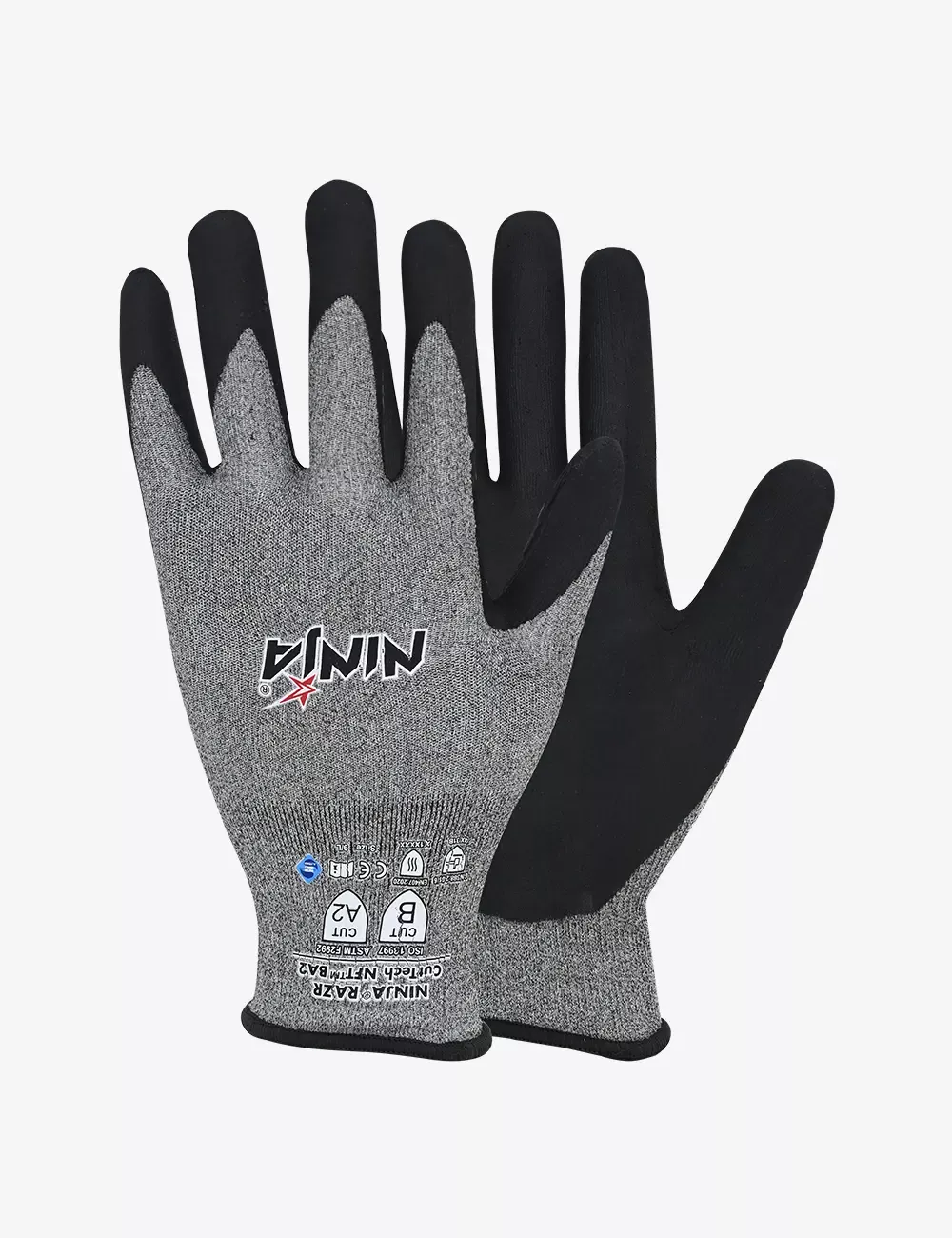 Composite Knitted Liner with KTCR and NFT coating Safety Gloves, HS46