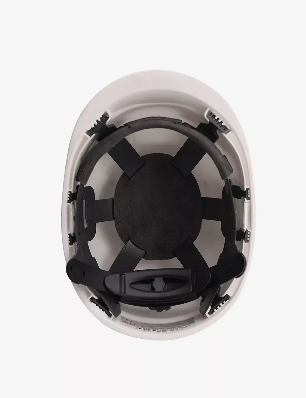 Safety Helmet with Protective Peak with Ratchet Type Adjustment and Ventilation Slots, PN542