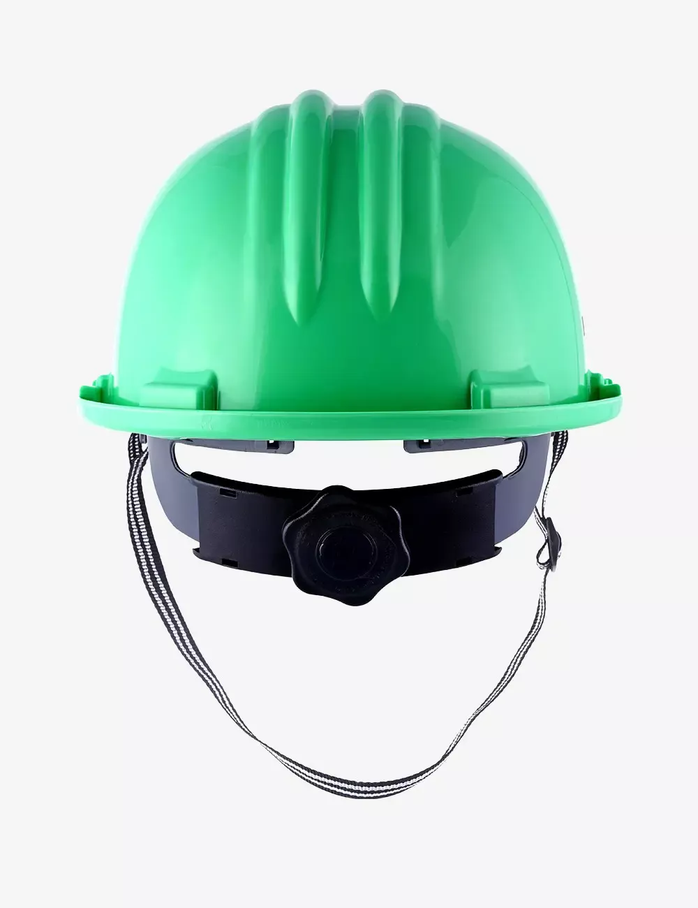 Safety Helmet with Protective Peak and Ratchet Type Adjustment, PN581