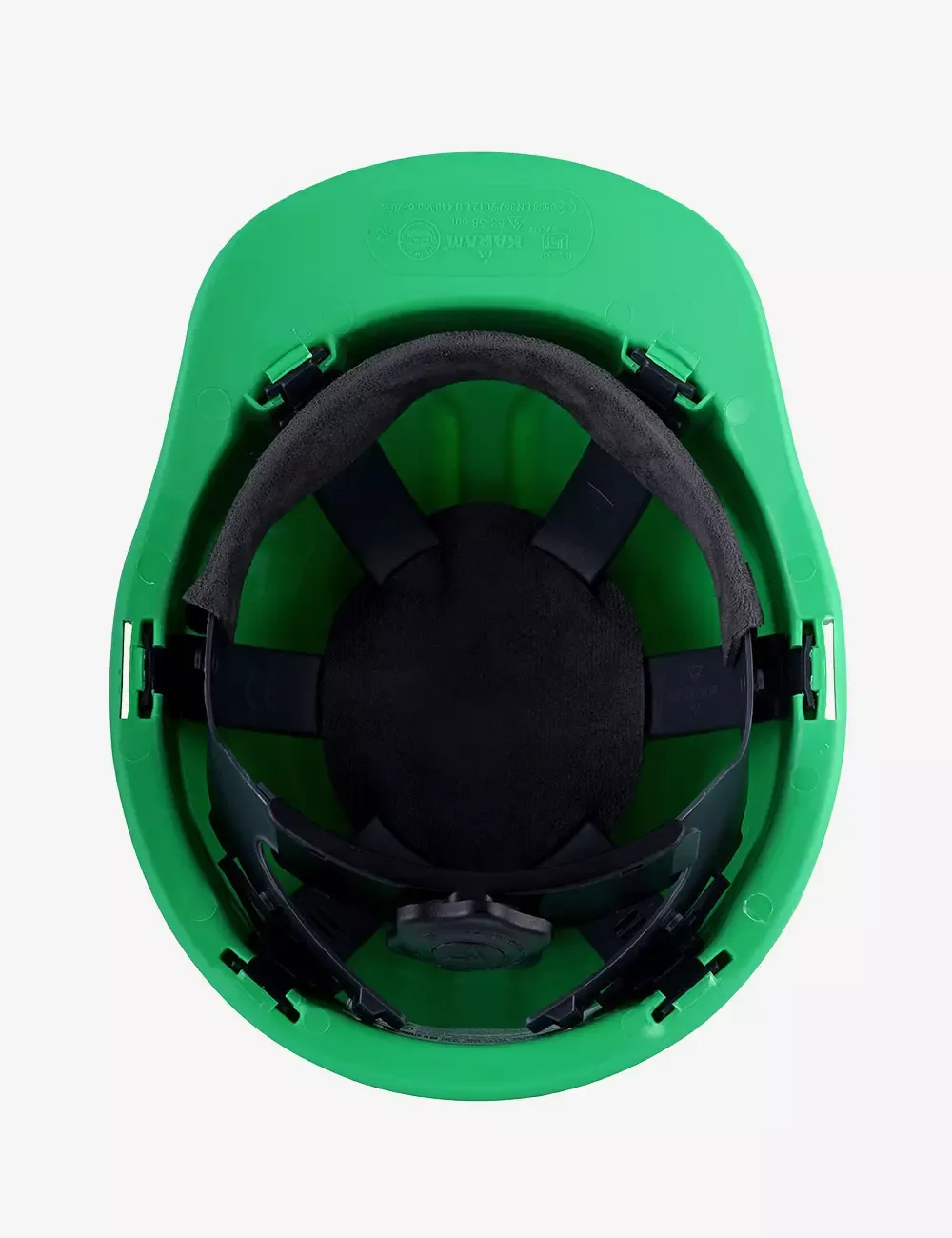 Safety Helmet with Protective Peak and Ratchet Type Adjustment, PN581