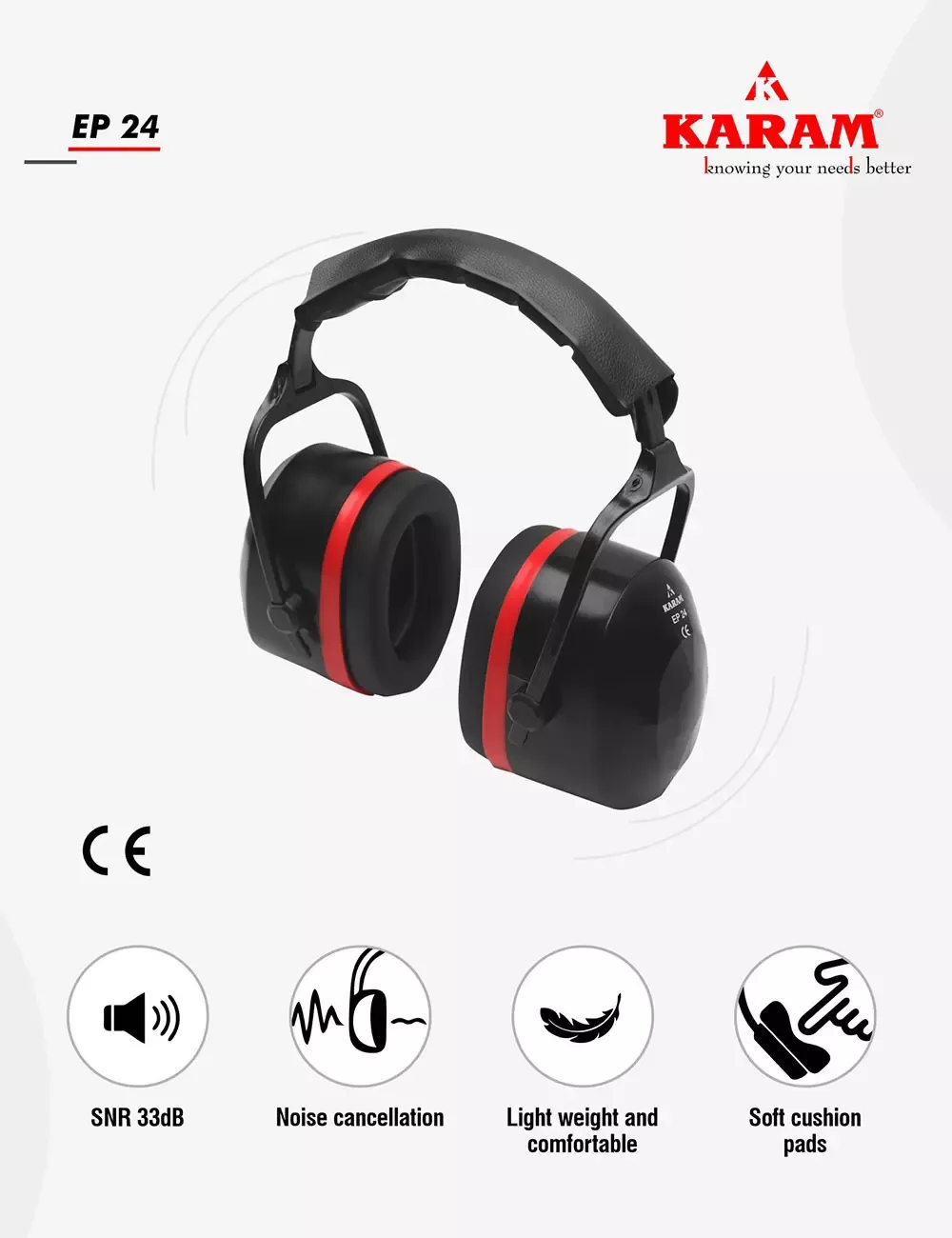 Ear Muff Hi dB Foldable, EP24