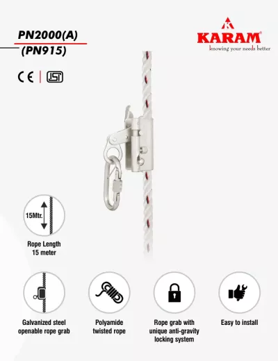 Temporary vertical anchorage line systems, PN2000(A)(PN915)