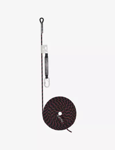 Guided type Fall Arrester System on Flexible Anchorage Line with Non-Openable Rope Grab RG03, PN2003(PN910)(KRAL12)