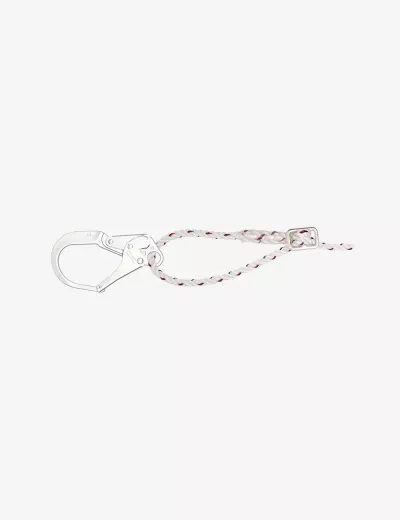 KARAM 2m Twisted Rope, Work Positioning Lanyard with Ring type Adjuster, PN241(167F_167F)(2.0M)