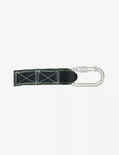 KARAM, Internal Shock Absorbing Expandable Lanyard One Side Loop and Other Side Karabiner PN112, PN392(IS)