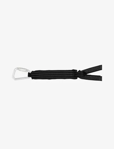KARAM 1.5 m, Nospark Antistatic Forked Lanyard with Aluminium Karabiner PN117 and Aluminium Hooks PN136 (1.5M), PN361(30)(AS)(1.5M)