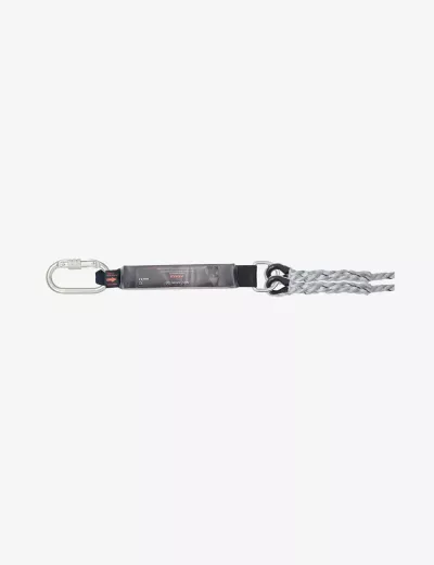 KARAM 2 m, Forked Lanyard with Energy Absorber One Side Karabiner PN112 and Other Side Hook PN121 Snap Hook, PN352(PP)(2.0M)