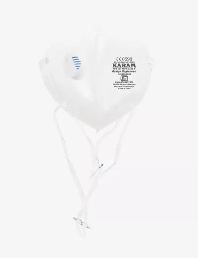 FFP2 SL NR D Pollution Resistant Disposable Face Respirator with Adjustable Headband and Exhalation Valve, RFH12+
