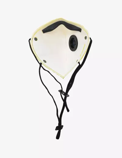 FFP3 SL NR D Disposable Face Respirator with Exhalation Valve, Nose Padding and Headbands having Adjuster, RFH13+