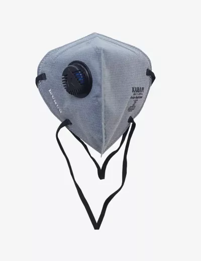 FFP1S Disposable Face Respirator with Headbands and Exhalation Valve, RFH01+(GREY) - Pack of 1