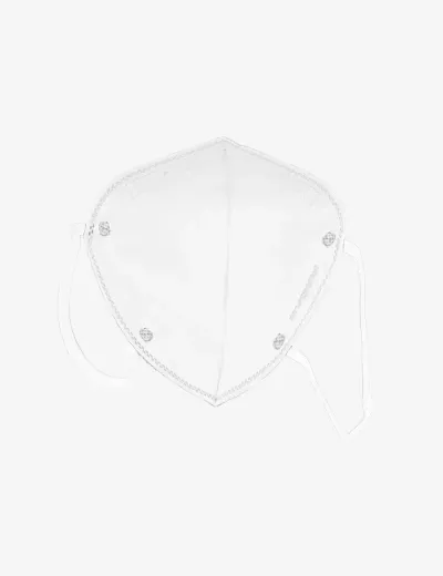 KARAM Disposable FFP2SL Pollution Resistant Face Mask with Ear Loops, RF02 (WHITE)