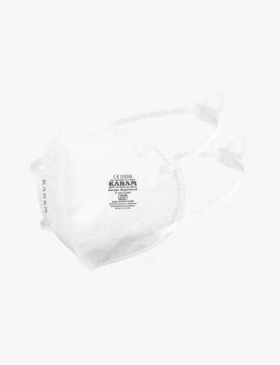 FFP2 SL NR D Pollution Resistant Disposable Face Respirator with Adjustable Headband, RFH12(WHITE)