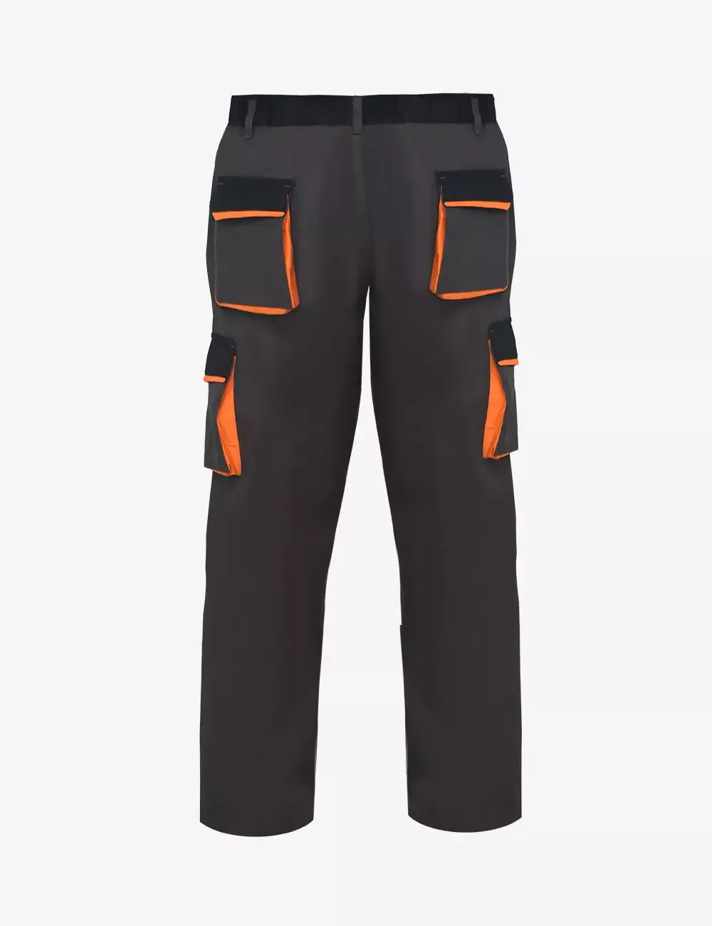 BLACK+DECKER Workmen 100% Cotton Black & Grey Trouser, BXWW0421IN