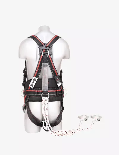 KARAM Rhino Harness PN41 with Work Positioning Belt and Forked Lanyard with PN131N