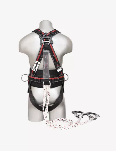 KARAM Rhino Harness PN43 with Work Positioning Belt and Forked Lanyard Permanently PN136