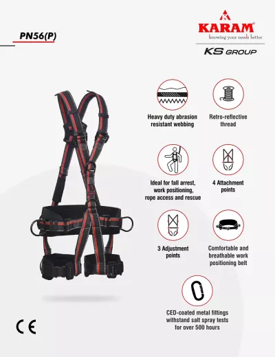 KARAM Rhino Harness PN56P Without Shoulder Pads