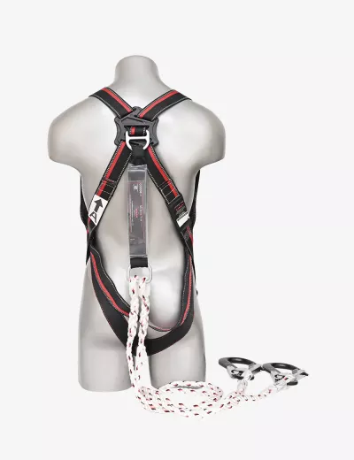 KARAM Rhino Harness PN12 with PN351 Forked Lanyards with Energy Absorber Hook PN136