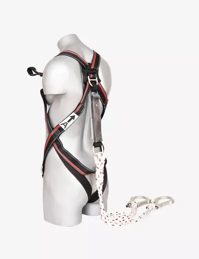 KARAM Rhino Harness PN12 with PN351 Forked Lanyards with Energy Absorber Hook PN131N