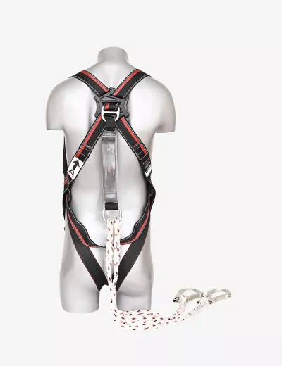 KARAM Rhino Harness PN12 with PN351 Forked Lanyards with Energy Absorber Hook PN131N
