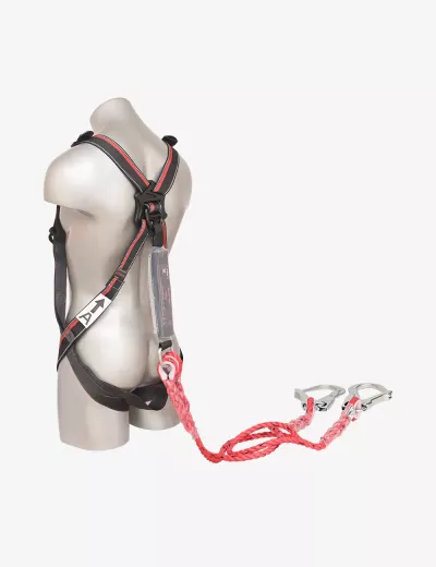 KARAM Rhino Harness PN22 with PN351N(PP) Energy Absorbing Twisted Rope Lanyard