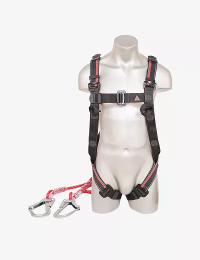 KARAM Rhino Harness PN22 with PN351N(PP) Energy Absorbing Twisted Rope Lanyard