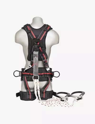 KARAM Rhino Harness PN56 with PN351 Forked Lanyards with Energy Absorber Hook PN138, PN56(PN351)(000_138)(2.0M)
