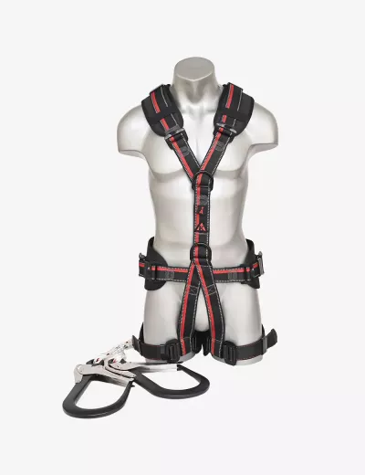 KARAM Rhino Harness PN56 with PN351 Forked Lanyards with Energy Absorber Hook PN138, PN56(PN351)(000_138)(2.0M)