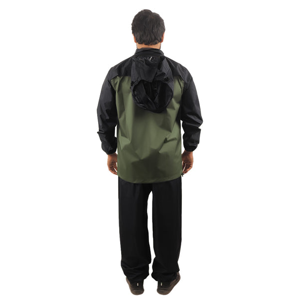 ARCUS Polyester Waterproof Rainwear Suit I Detachable Hood I Jacket Pant Set