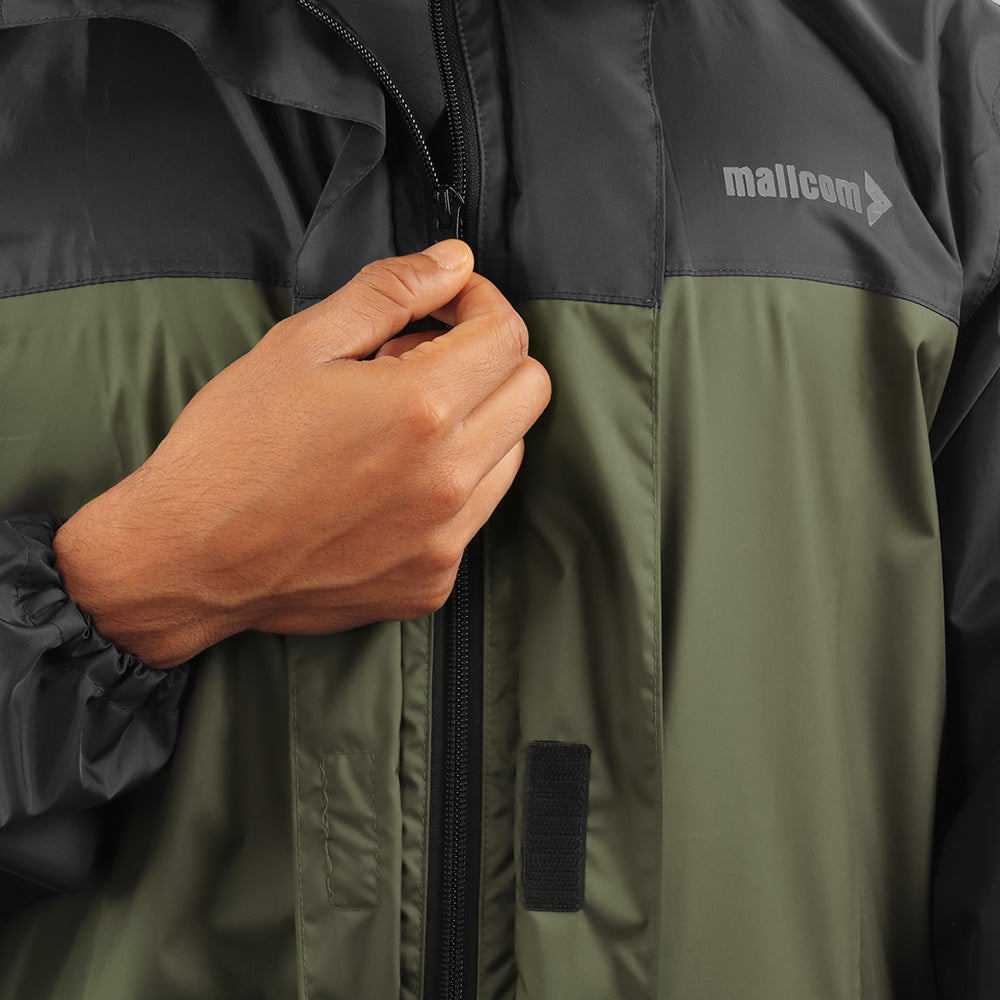 ARCUS Polyester Waterproof Rainwear Suit I Detachable Hood I Jacket Pant Set