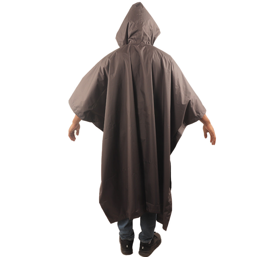 CUMULUS Waterproof Rainwear Poncho I PU Coated Polyester I Seam Sealed Hooded Raincoat