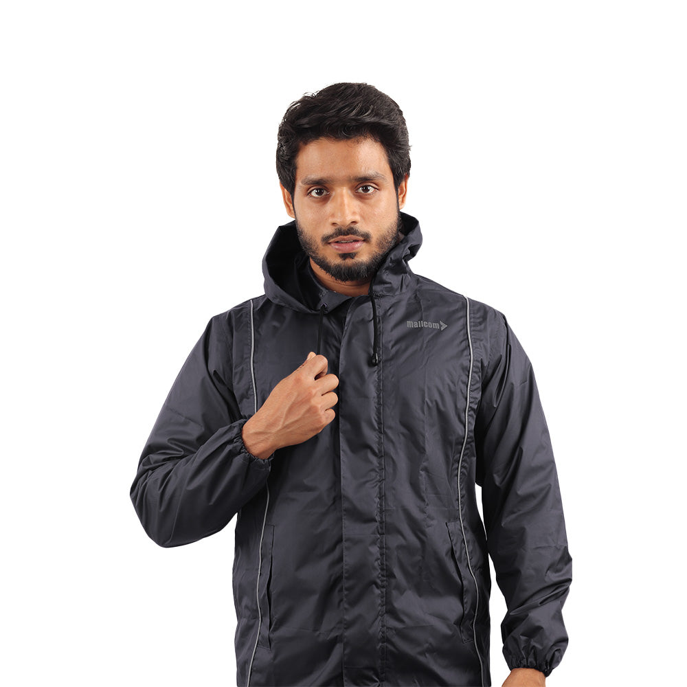 STRATUS Waterproof Rainwear Suit I Hooded Polyester Jacket Pant Set I Seam Sealed Raincoat