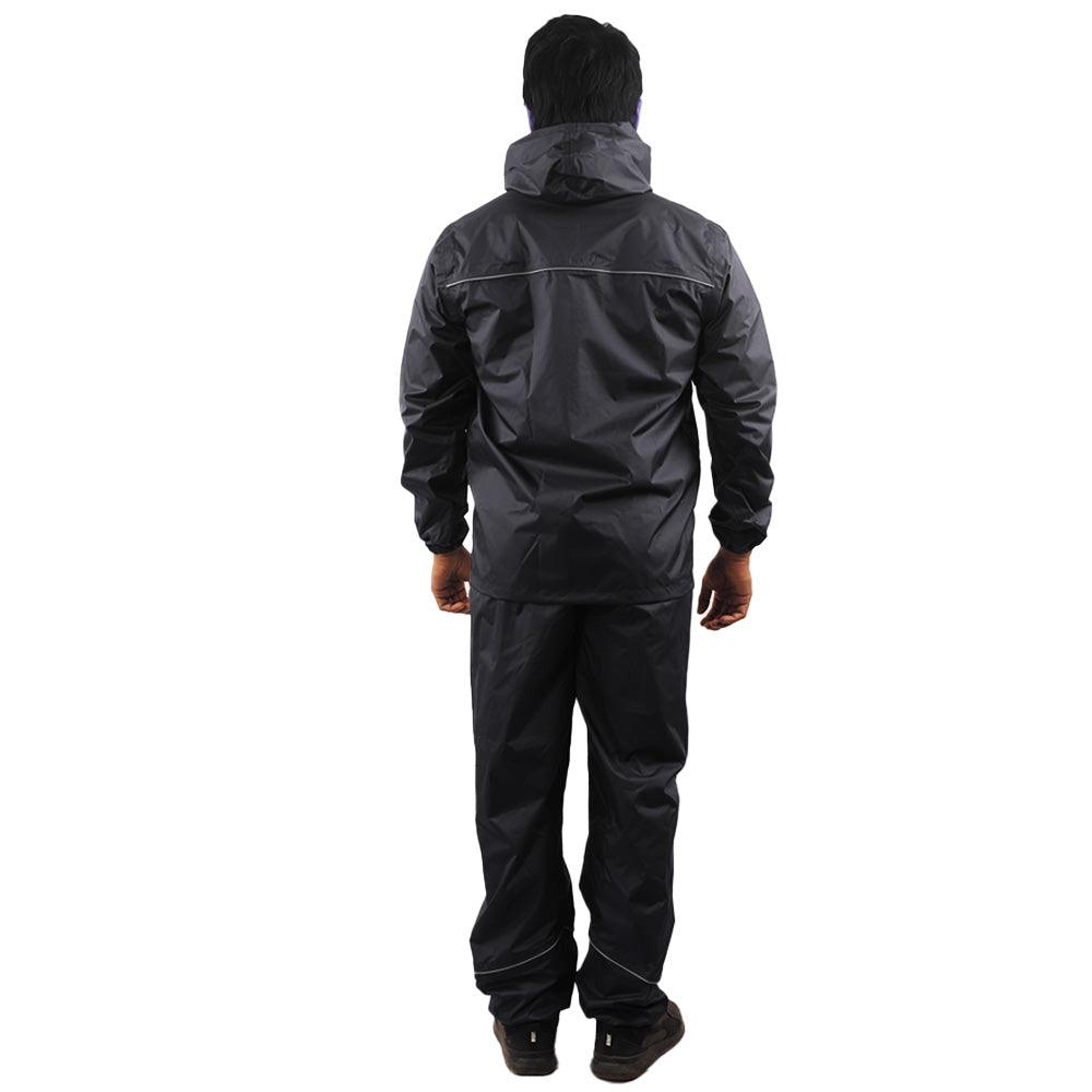 STRATUS Waterproof Rainwear Suit I Hooded Polyester Jacket Pant Set I Seam Sealed Raincoat