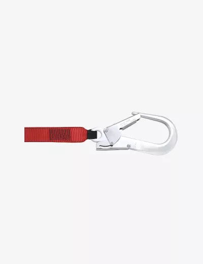KARAM 2 m, Energy Absorbing 44mm Webbing Lanyard One Side Hook PN121 and Other Side Hook PN136, PN329(A)(2.0M)