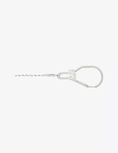 KARAM 2 m, Energy Absorbing Twisted Rope Lanyard One Side Karabiner PN112 and Other Side Hook PN131N, PN308(112_132)(2.0M)