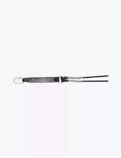 KARAM 2 m,Forked Lanyard with Energy Absorber and Connectors PN112 & PN132, PN341(112_132)(2.0M)