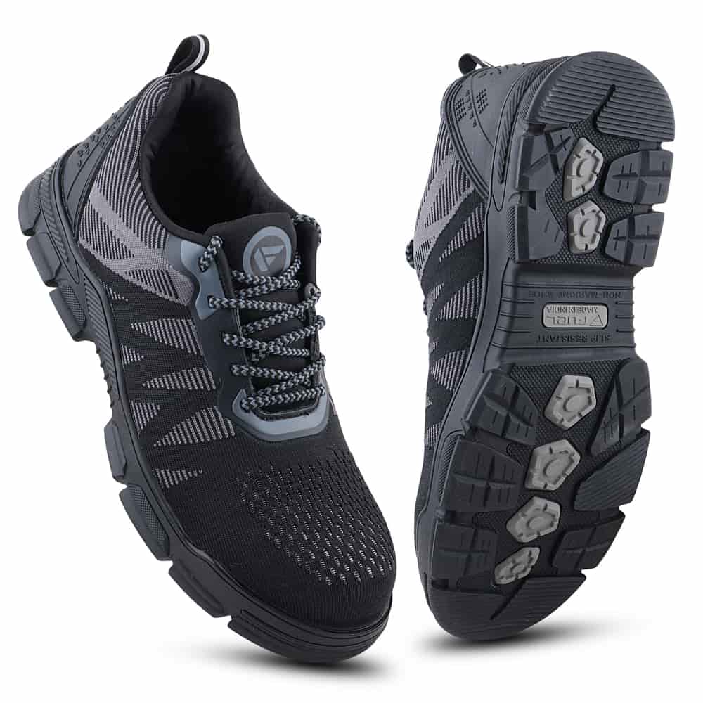 FUEL Reevon-02 Lightweight Knitted Fabric Upper in Kevlar Insole Industrial Safety Shoes with Composit toe cap (200J)