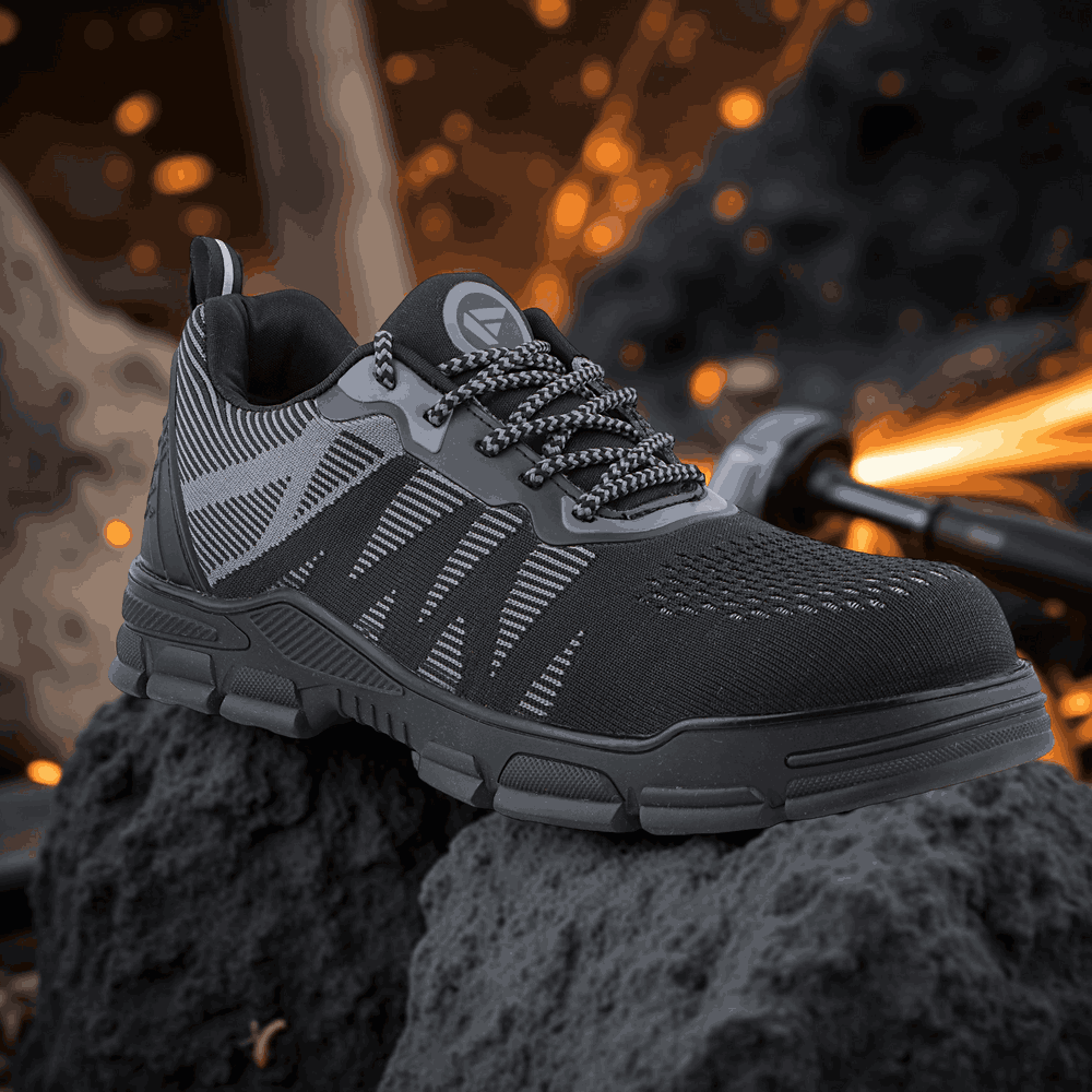 FUEL Reevon-02 Lightweight Knitted Fabric Upper in Kevlar Insole Industrial Safety Shoes with Composit toe cap (200J)