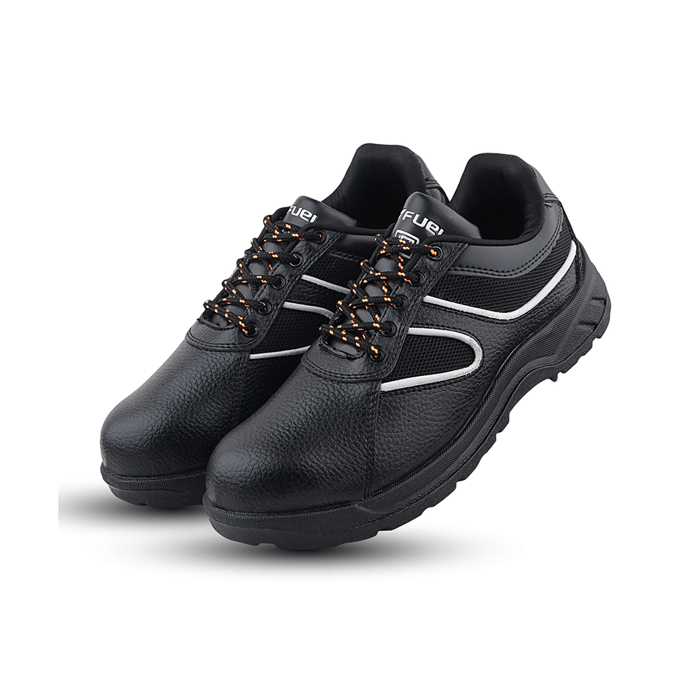 FUEL Shank ISI Marked Comfortable and light-weight Industrial Safety Shoe For Men's (Black)