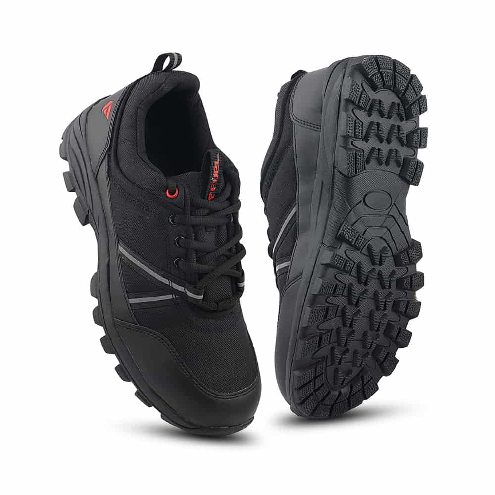 FUEL Rugged Wings Industrial Nitrile Rubber Sole Safety Shoes with 200J Toe Protection for Men