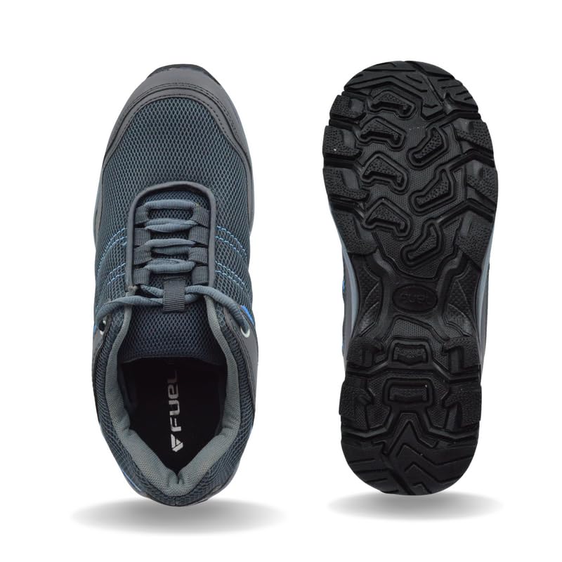 FUEL Rugged Wings Industrial Nitrile Rubber Sole Safety Shoes with 200J Toe Protection for Men