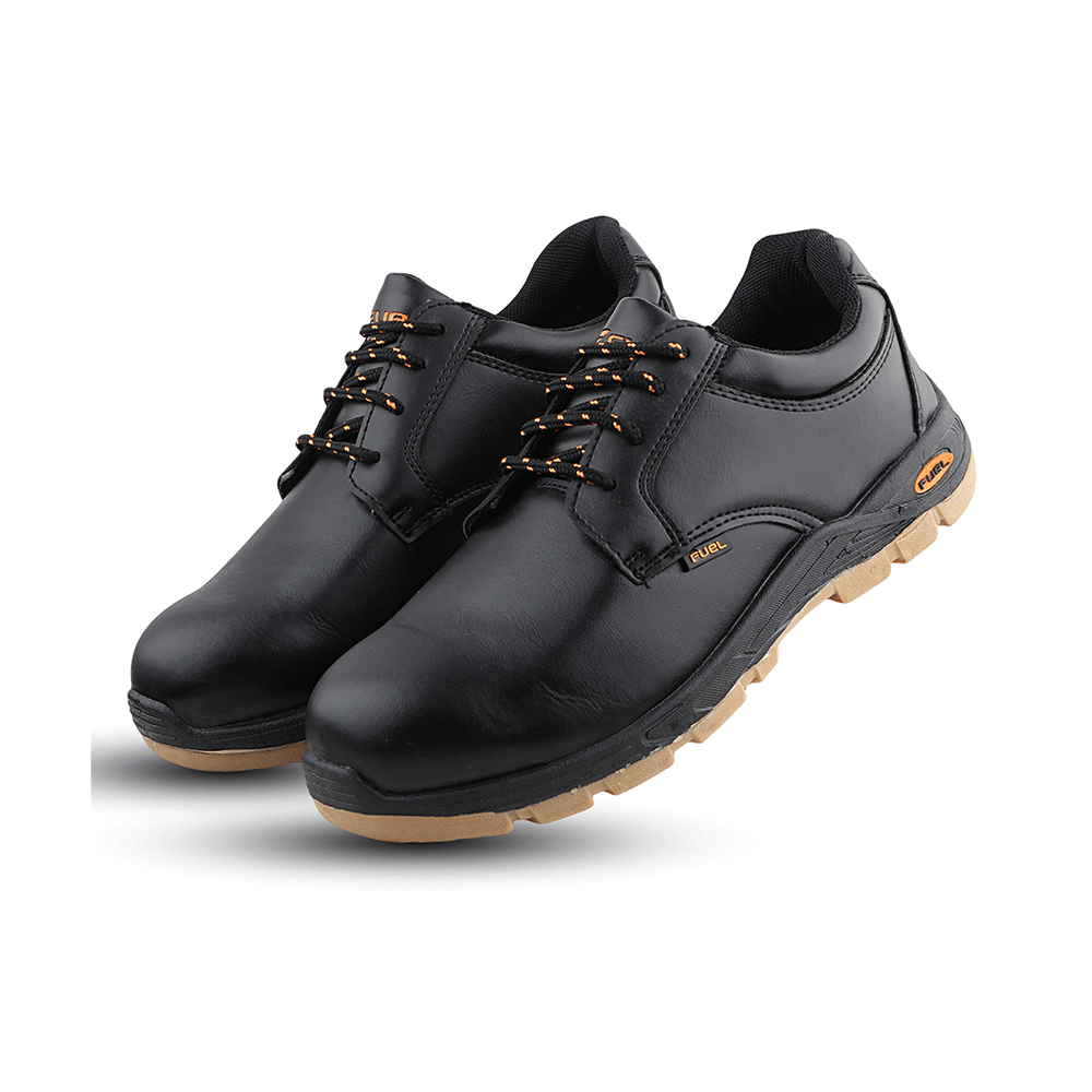 FUEL Jordan LC 2 Comfortable and breathable PVC Sole with 100J Industrial Safety Shoes (Black)