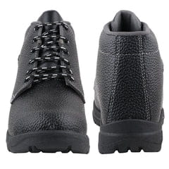 FUEL Arsenal HC-Metro Safety Shoe For Men's Steel Toe Cap With Single Density PVC Sole (Black)