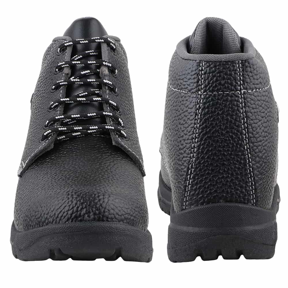 FUEL Arsenal HC-Metro Safety Shoe For Men's Steel Toe Cap With Single Density PVC Sole (Black)