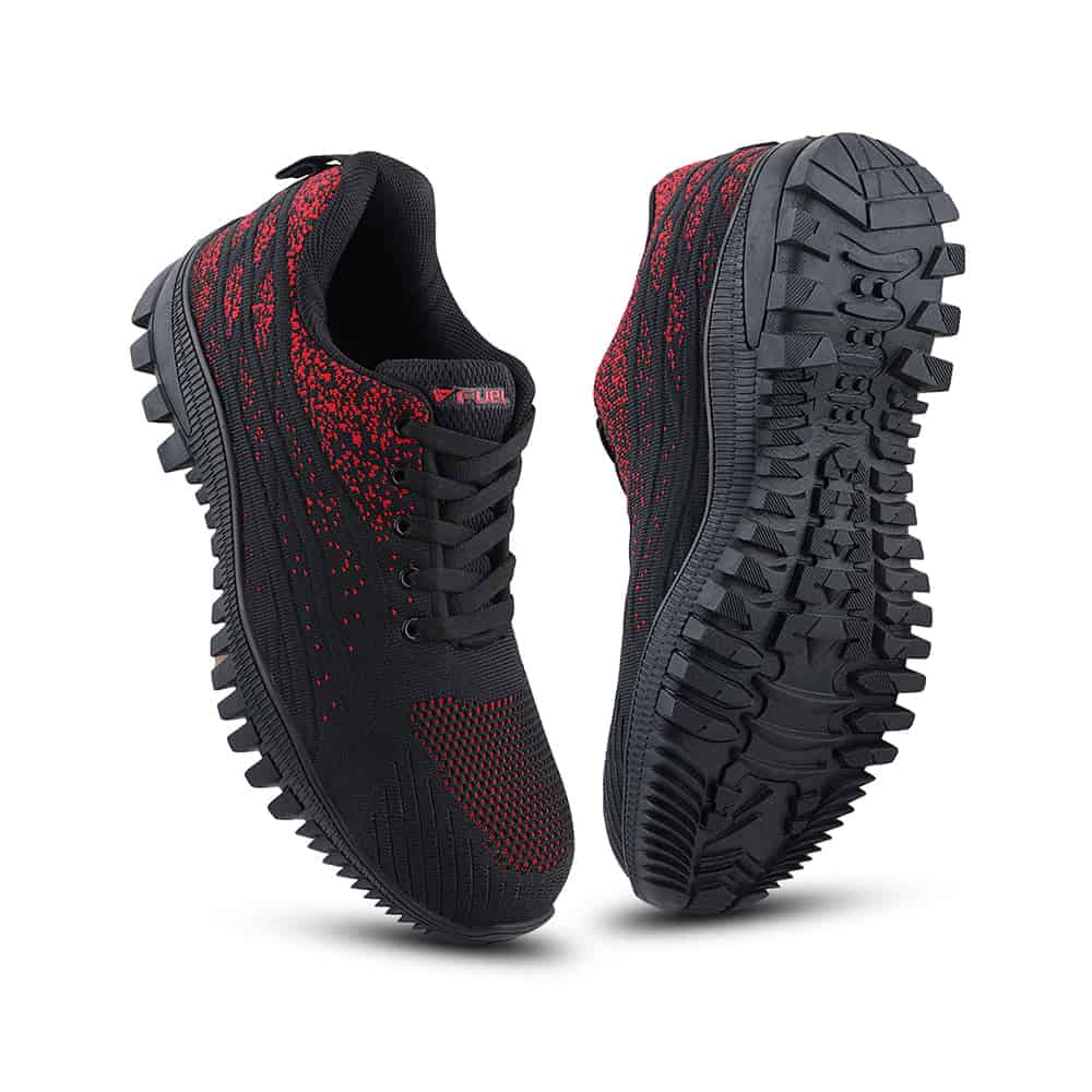 FUEL Trendy Strong Knitted Fabric with Rubber Sole Safety Shoes with Metallic toe cap (200J)